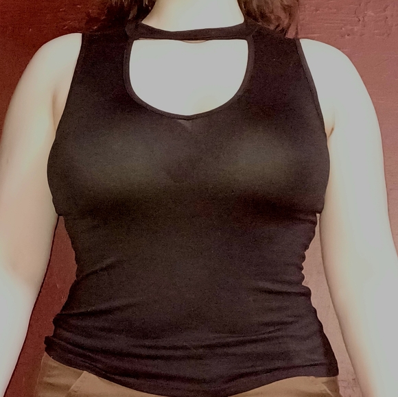 Fitted Black Top - Picture 1 of 4